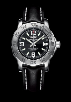 silver black e6b breitling watch