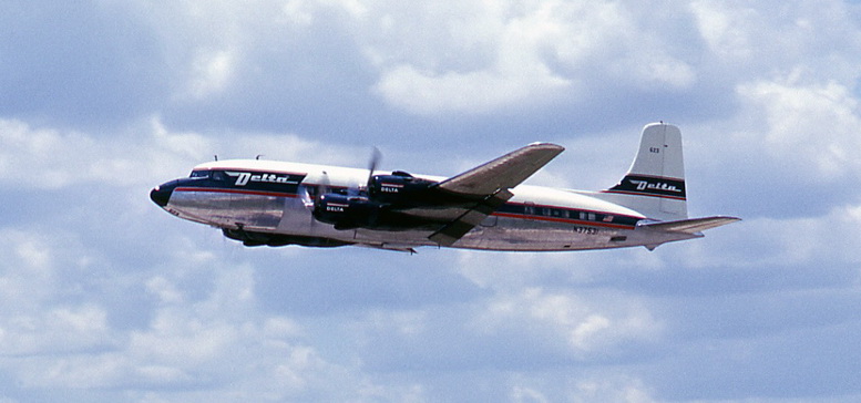 delta airlines dc-6 airliner