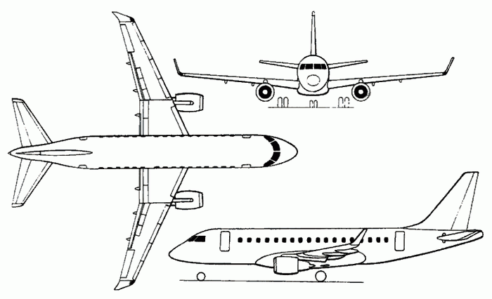 embraer erj-170 E-Jet Schematic