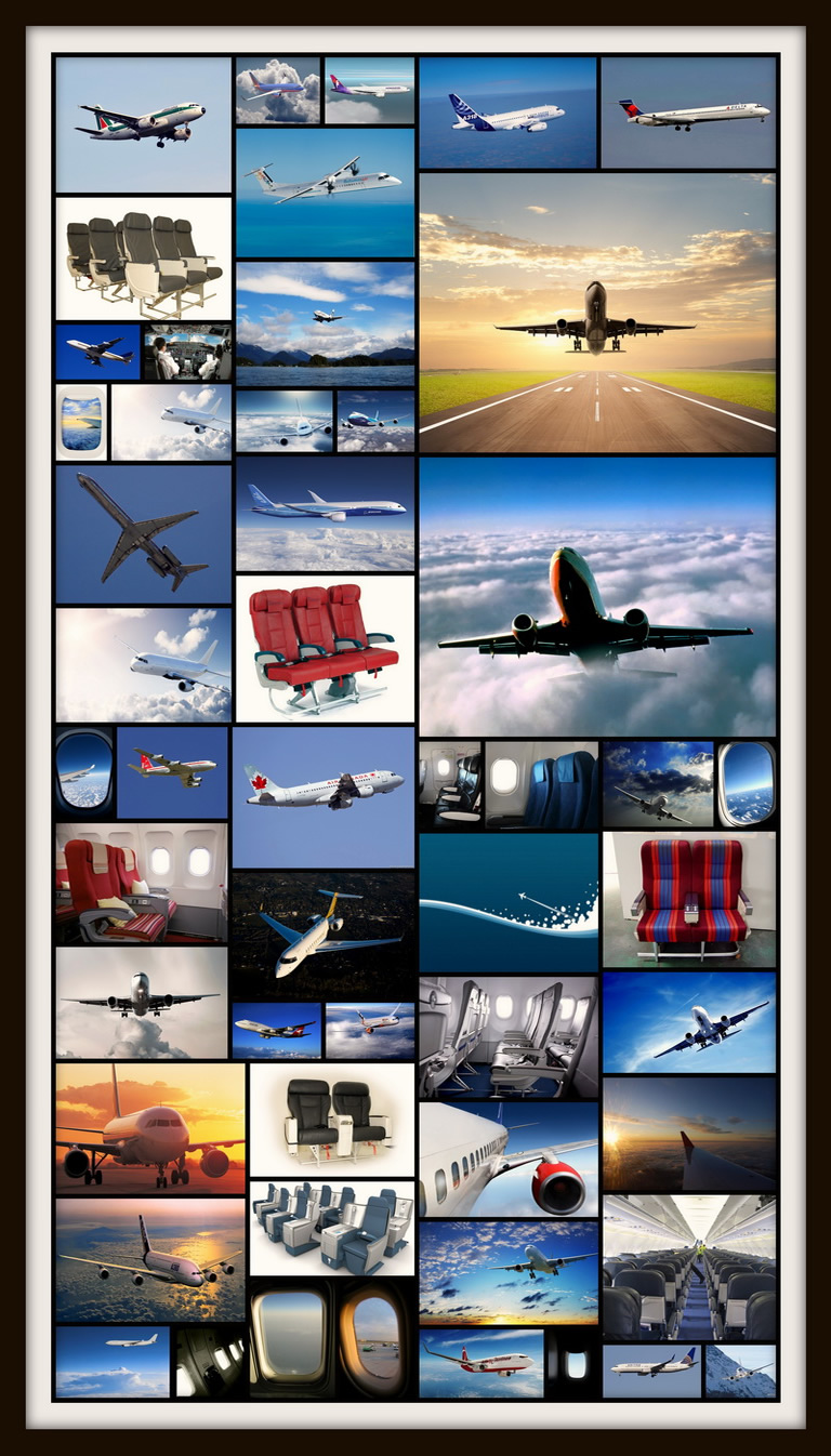 airliner collage
