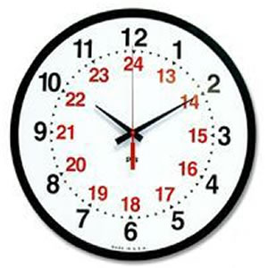 24 hour time clock
