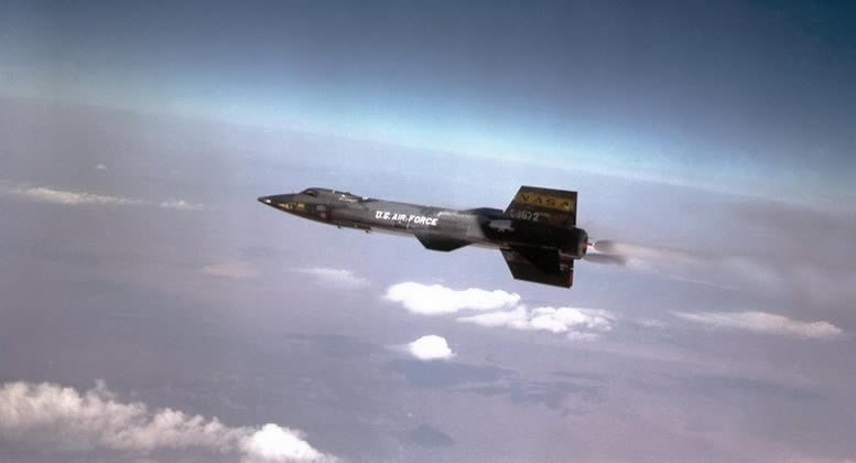 North American X-15 NASA USAF Experimental Jet Aircraft in flight