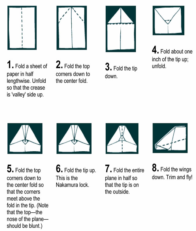 How to easily fold paper to make the perfect flying paper airplane
