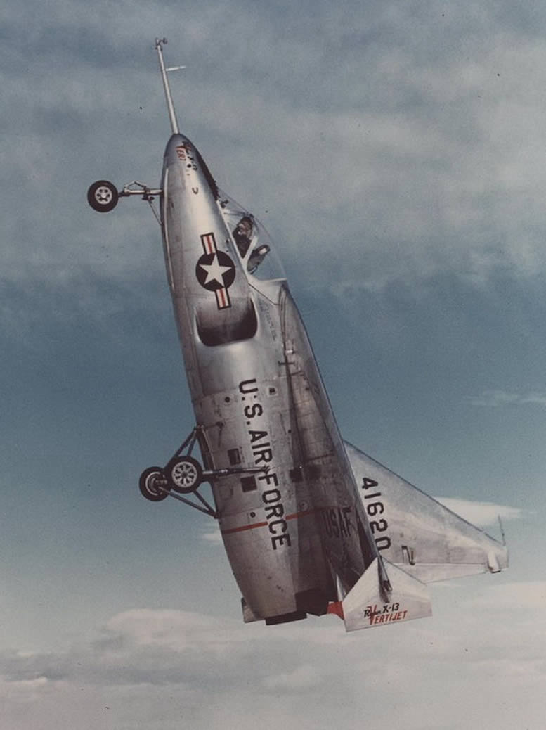 ryan x-13 experimental vertijet 1950s in vertical flight