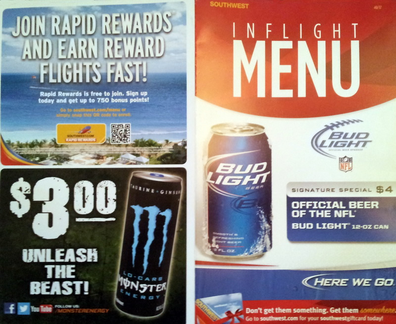 southwest airlines inflight menu 2