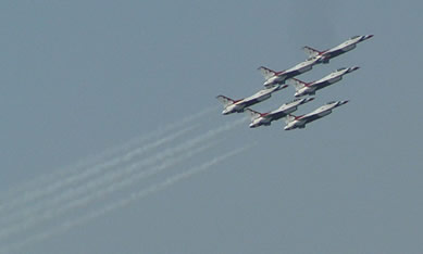 Air Force Thunderbirds in Formation