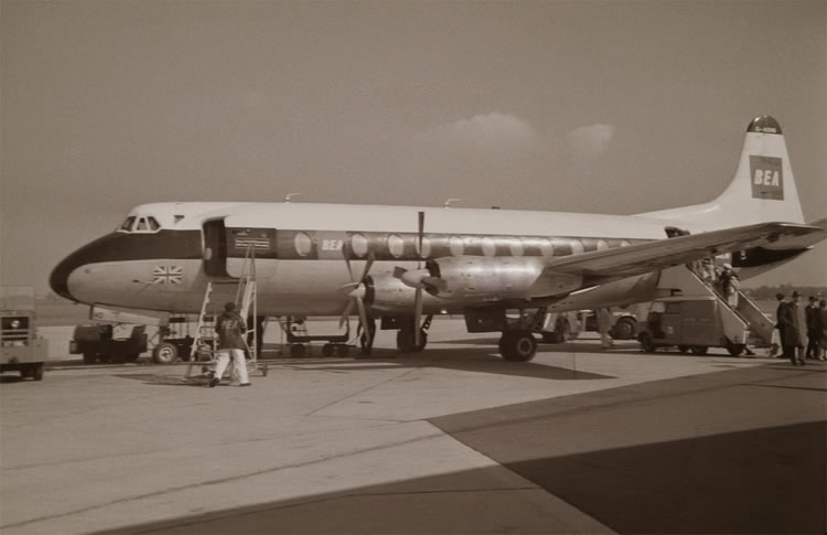 vickers viscount prop airliner aircraft bea airlines