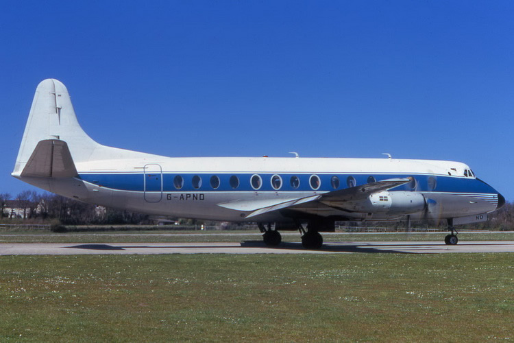 vickers viscount prop airliner aircraft g-apnd