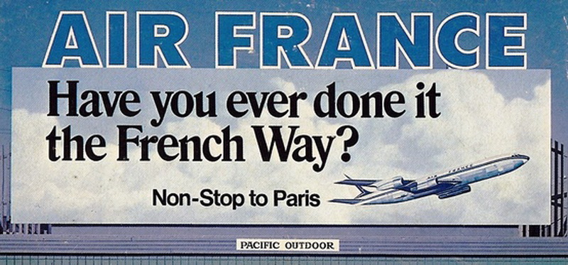 early air france billboard