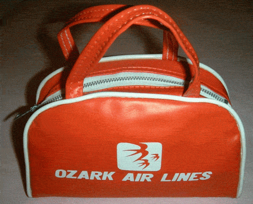 vintage flight bag ozark air lines