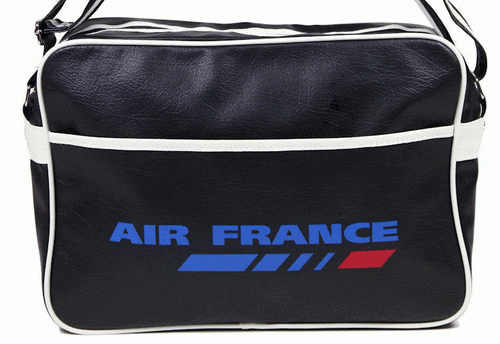 air france vintage flight bag