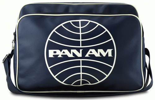 pan am vintage flight bag