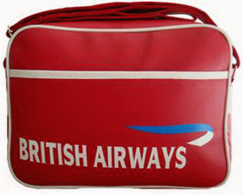 vintage flight bag from british airways