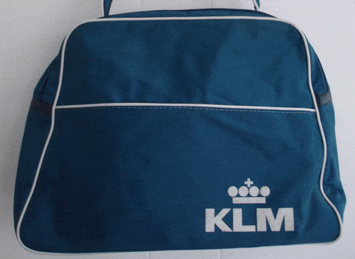 klm retro flight travel bag