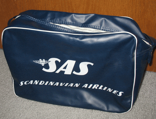 sas scandinavian airlines flight bag