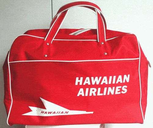 retro airline bag - hawaiian airlines
