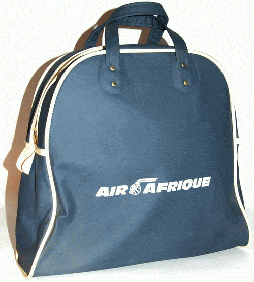 air afrique vintage flight bag