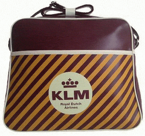 klm royal dutch airlines flight bag